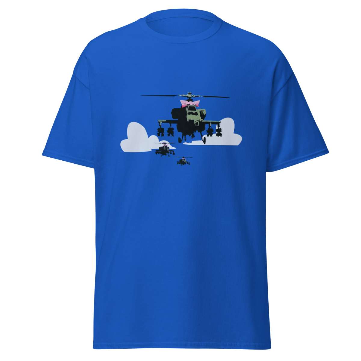 Apache Helicopter - Royal Blue