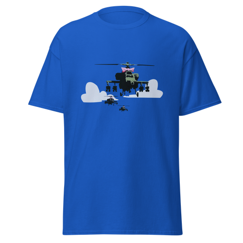 Apache Helicopter - Royal Blue