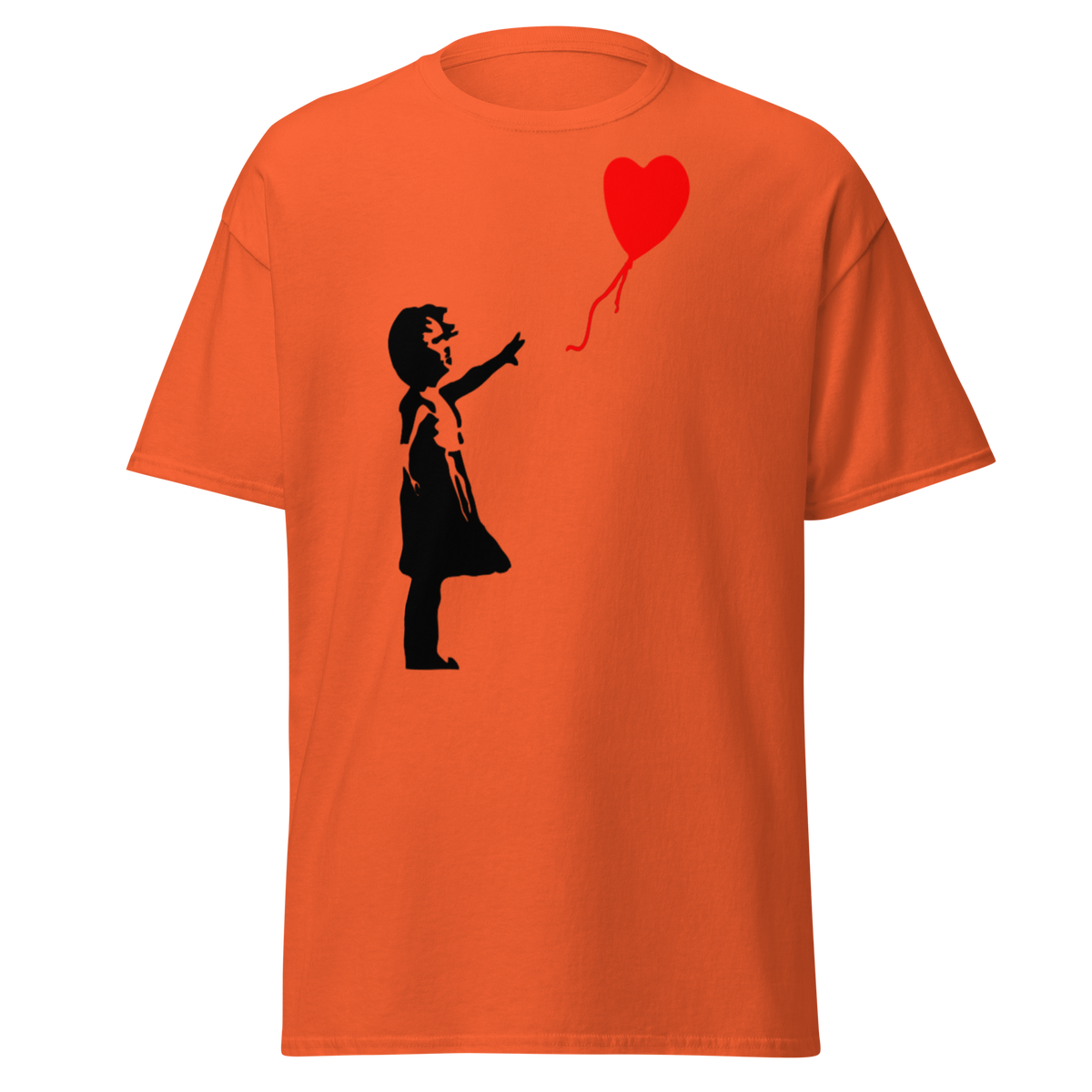 Balloon Girl T Shirt - Orange