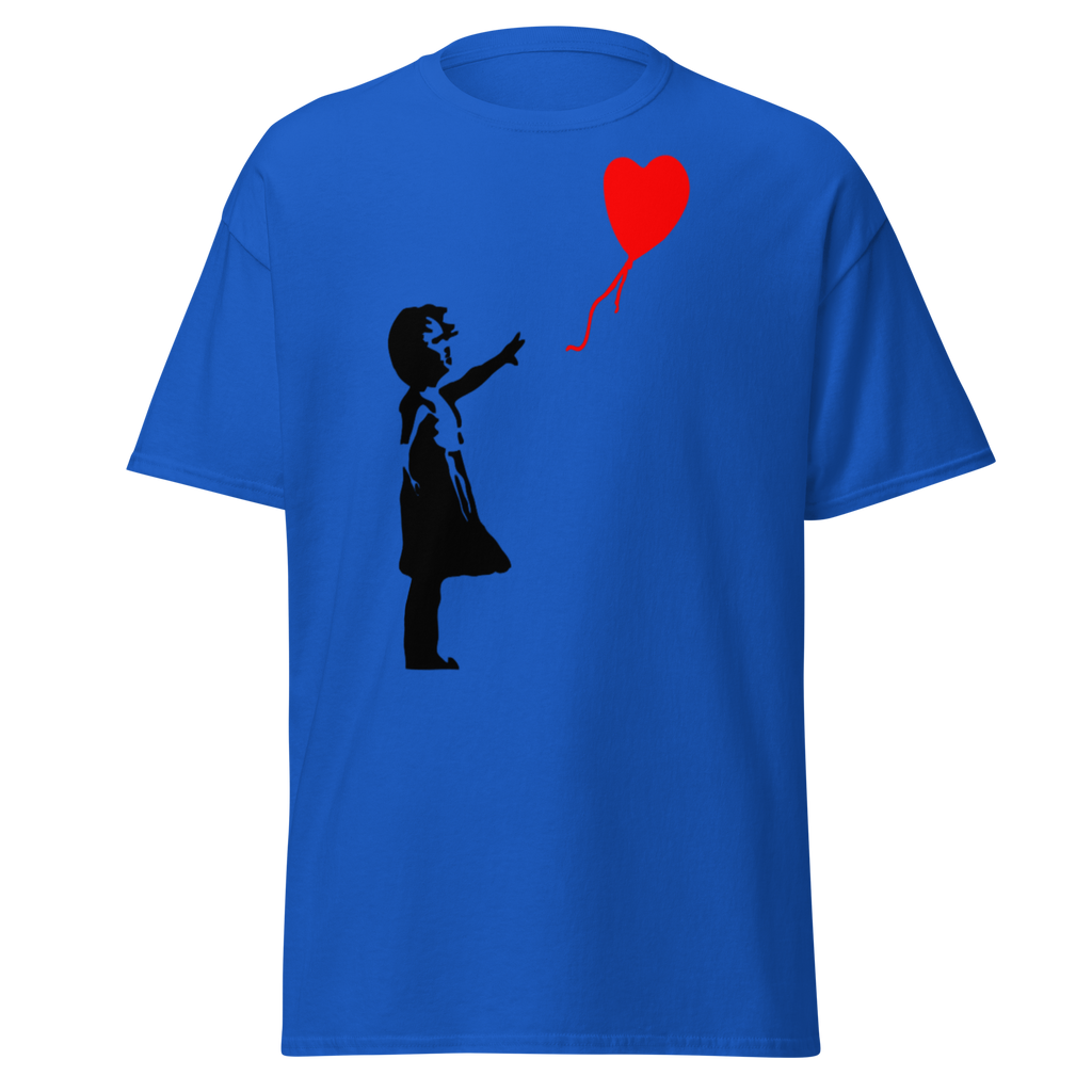 Balloon Girl T Shirt - Royal Blue