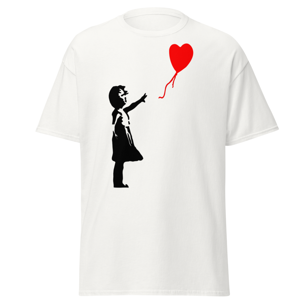 Balloon Girl T Shirt - White