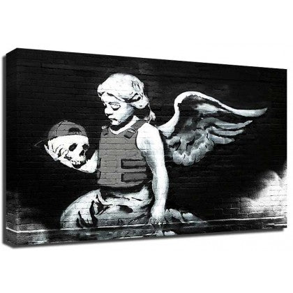 Banksy Canvas Print - Cherub