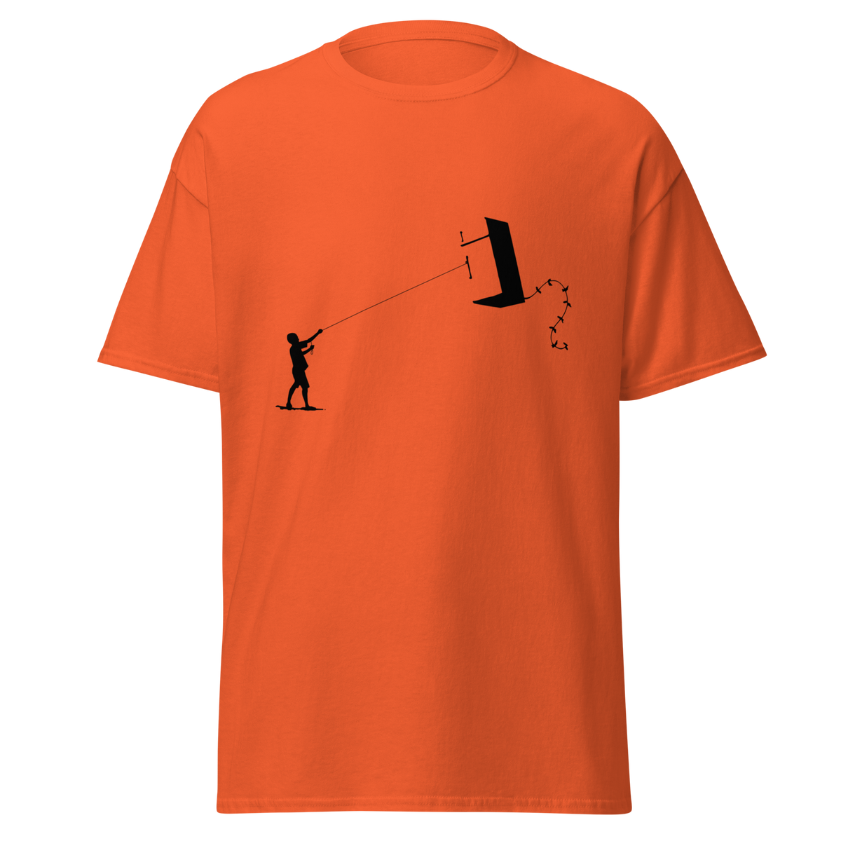 Banksy Fridge Kite T Shirts - Orange