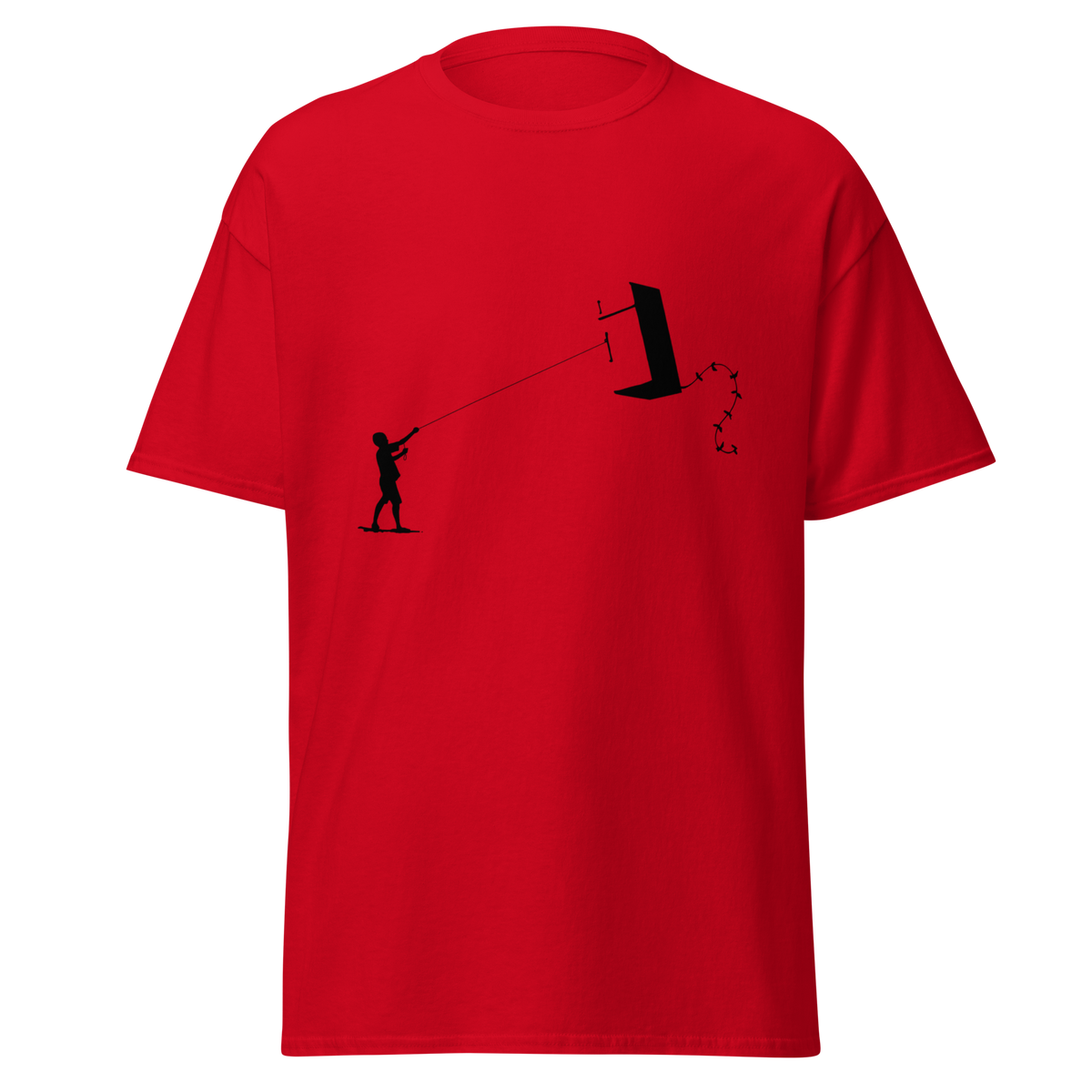 Banksy Fridge Kite T Shirts - Red