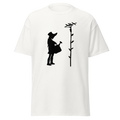 Banksy Girl Watering - White