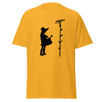 Banksy Girl Watering - Yellow