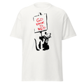 Banksy Go Back To Bed T Shirts - White