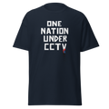 Banksy One Nation Under CCTV T Shirts - Navy Blue