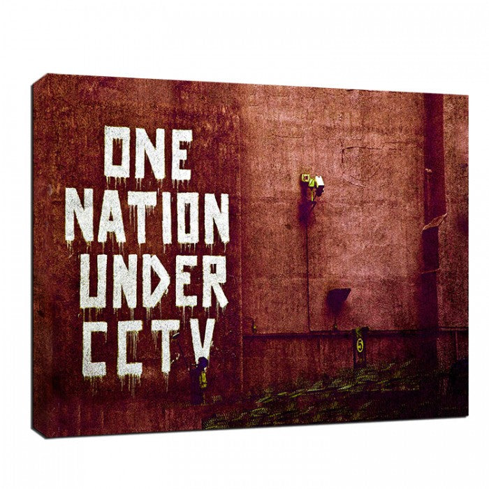 Banksy Canvas Print - One Nation Under CCTV