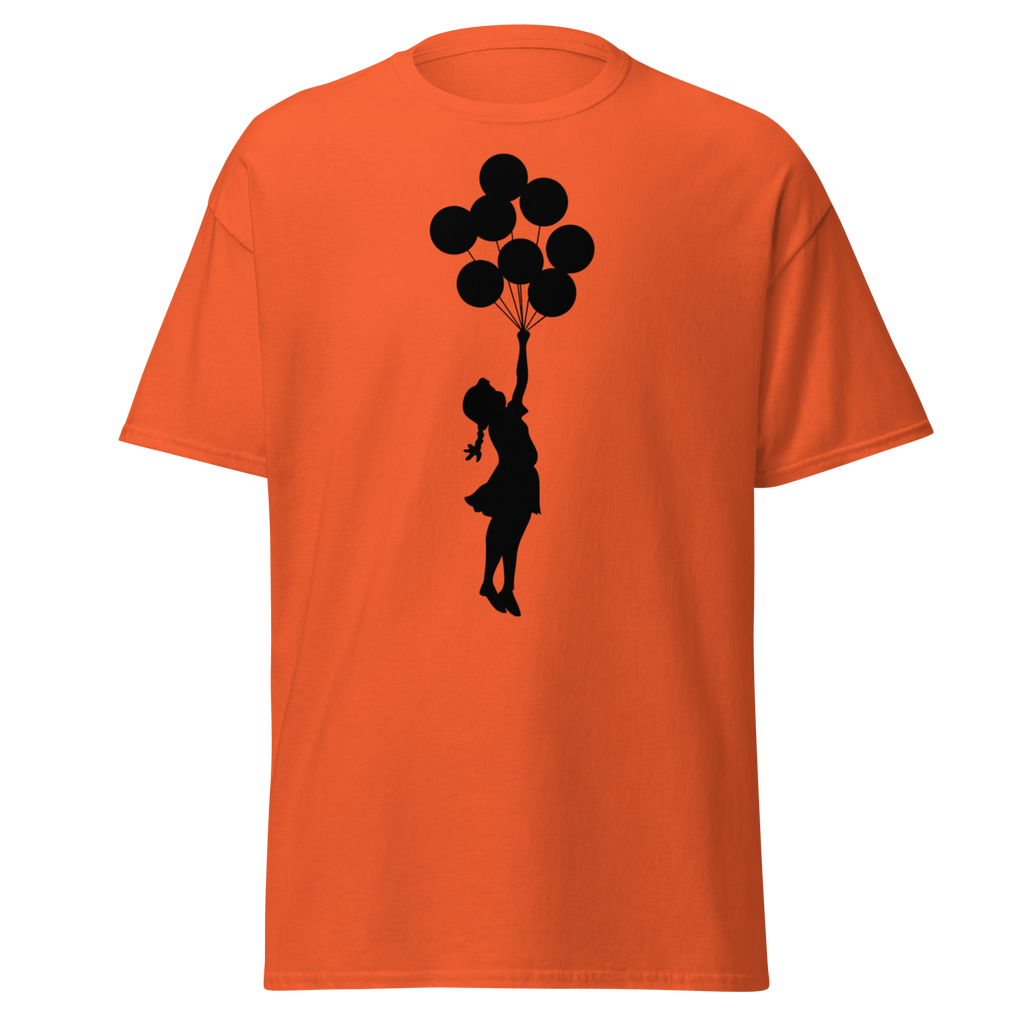 Banksy Palestine Girl With Balloons - Orange