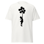 Banksy Palestine Girl With Balloons - White