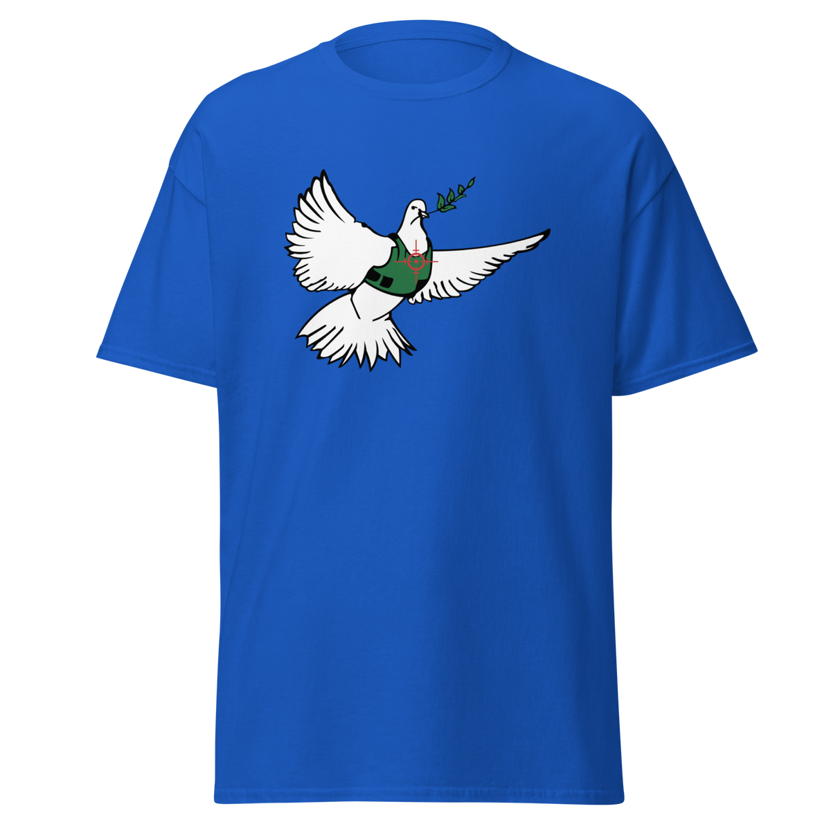 Banksy Peace Dove T Shirt - Royal Blue