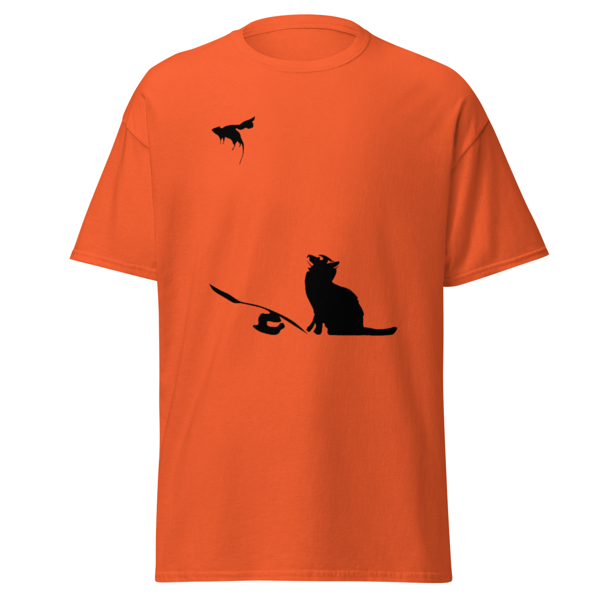 Banksy Ratapult T Shirt - Orange