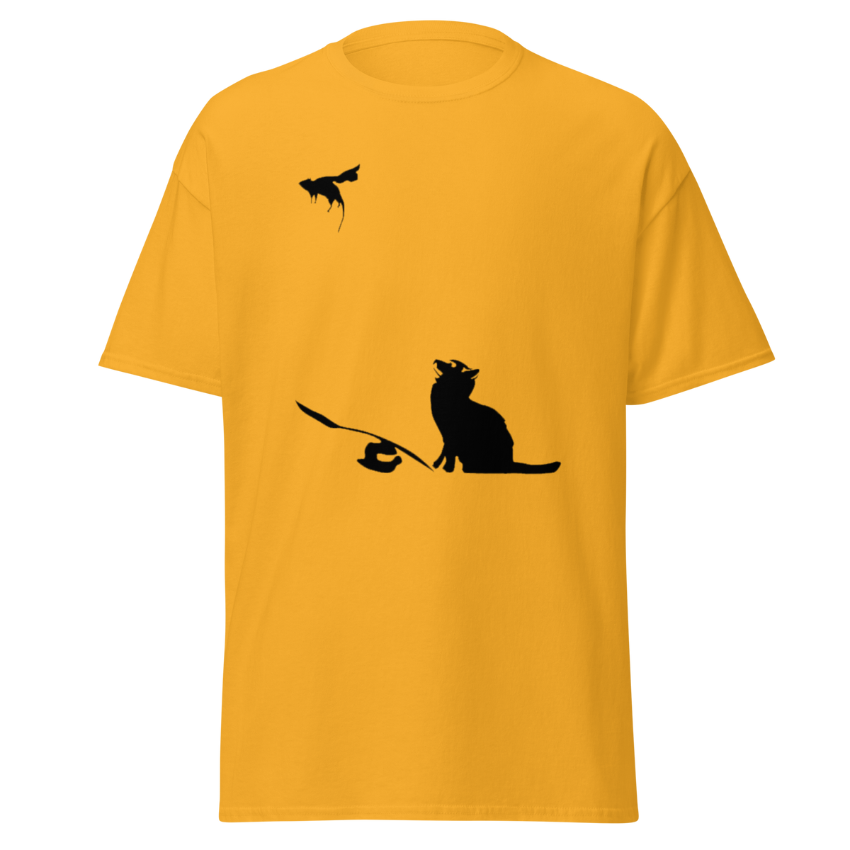 Banksy Ratapult T Shirt - Yellow