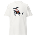 Banksy Rickshaw Kid - White