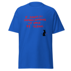 Banksy T Shirt If Graffiti Changed Anything - Royal Blue
