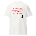 Banksy T Shirt If Graffiti Changed Anything - White