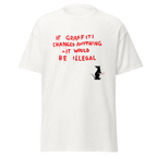 Banksy T Shirt If Graffiti Changed Anything - White