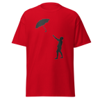 Banksy Umbrella Boy T Shirt - Red