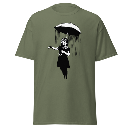 Banksy Umbrella Girl T Shirt
