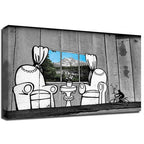 Banksy Canvas Print - Westbank