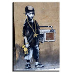 Banksy Canvas Print - Beatbox Boy