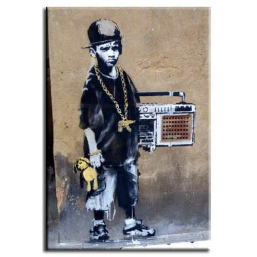 Banksy Canvas Print - Beatbox Boy