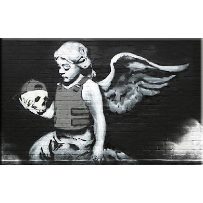 Banksy Canvas Print - Cherub