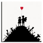 Banksy Canvas Print - Kids With Guns
