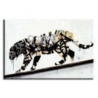 Banksy Canvas Print - Leopard