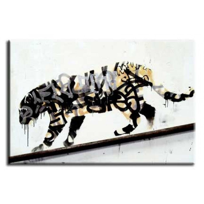 Banksy Canvas Print - Leopard