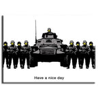 Banksy Canvas Print - Have A Nice Day