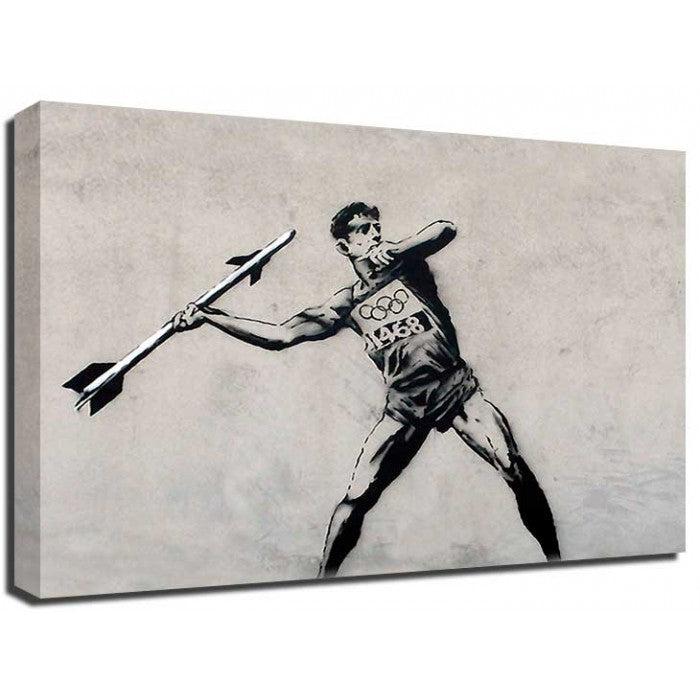 Banksy Canvas Print - Olympic Javelin