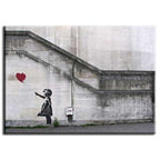Banksy Canvas Print - Red Balloon Girl No 2