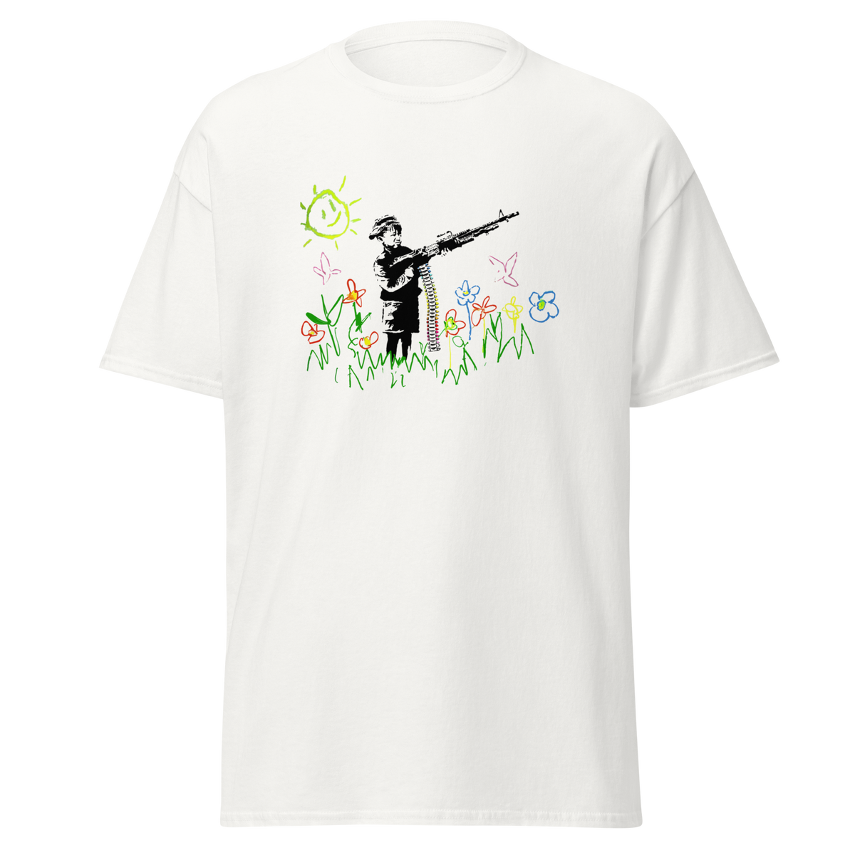 Boy With Gun - White
