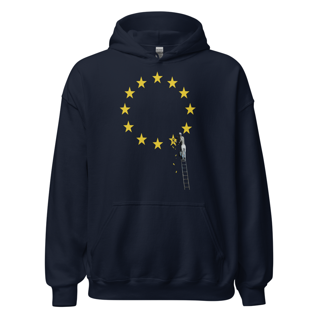 Brexit EU Flag Hoodie - Navy Blue