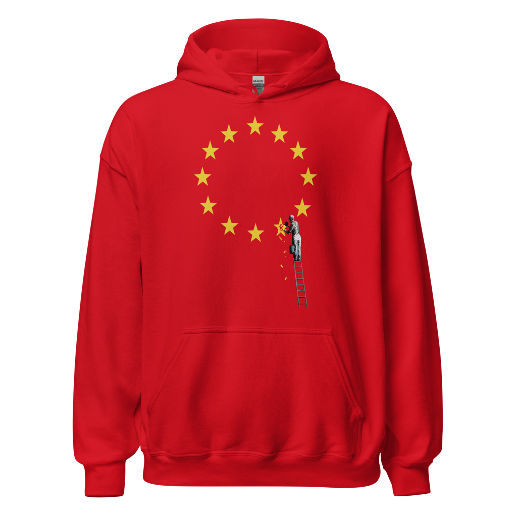 Brexit EU Flag Hoodie - Red