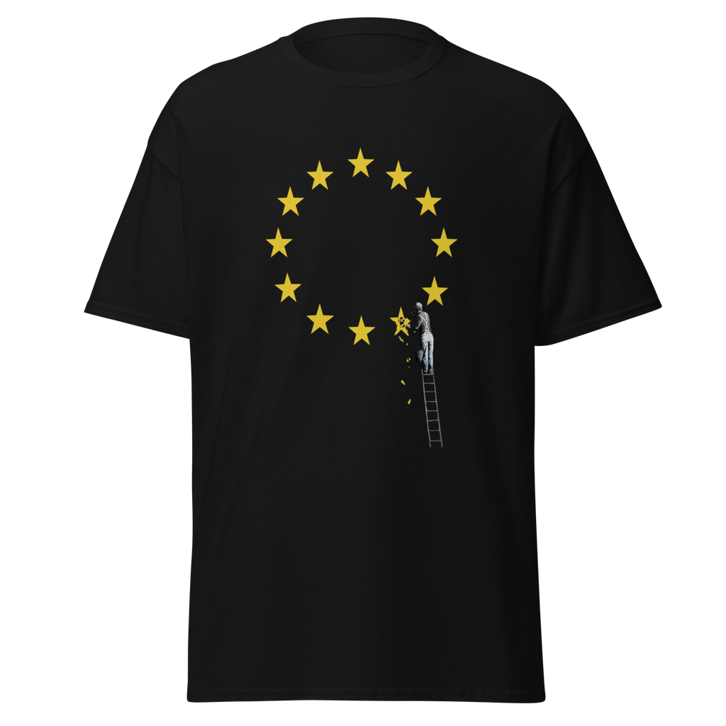 Brexit EU Flag T Shirt - Black