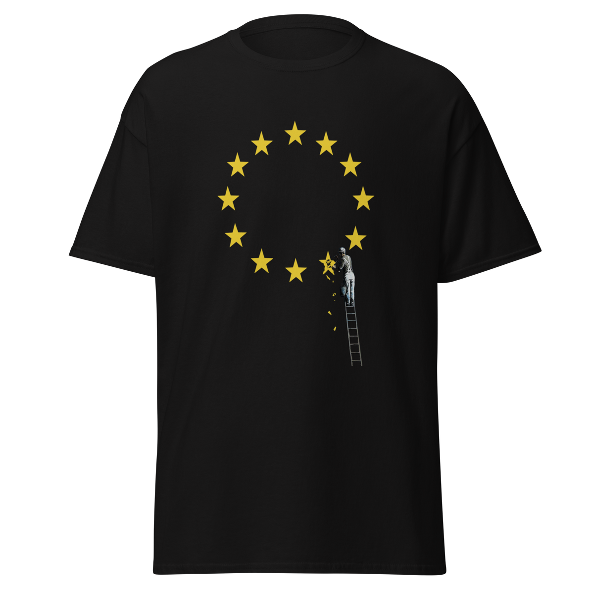 Brexit EU Flag T Shirt - Black