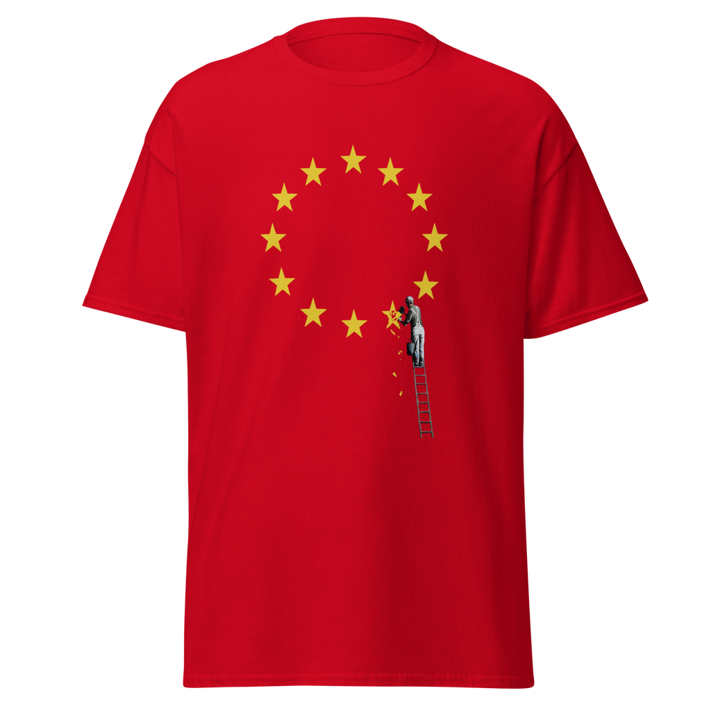 Brexit EU Flag T Shirt - Red