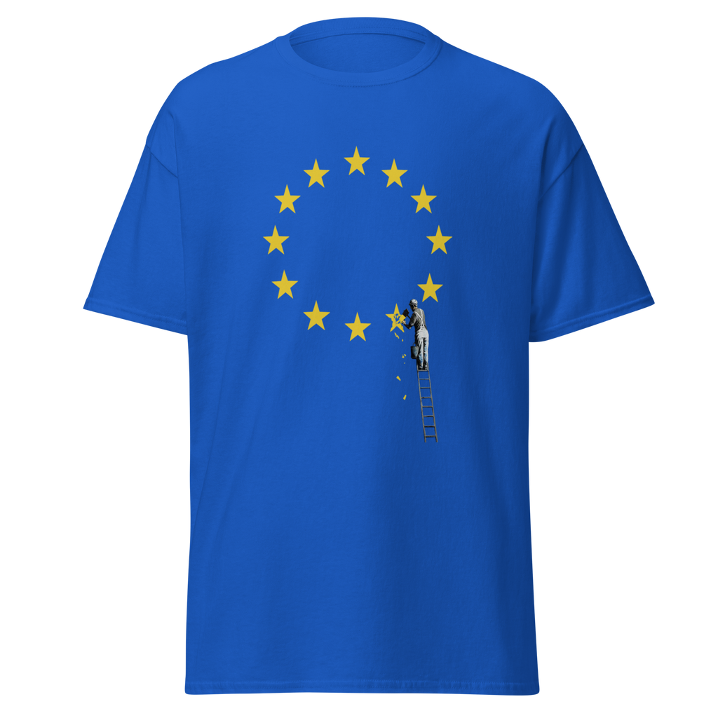 Brexit EU Flag T Shirt - Royal Blue