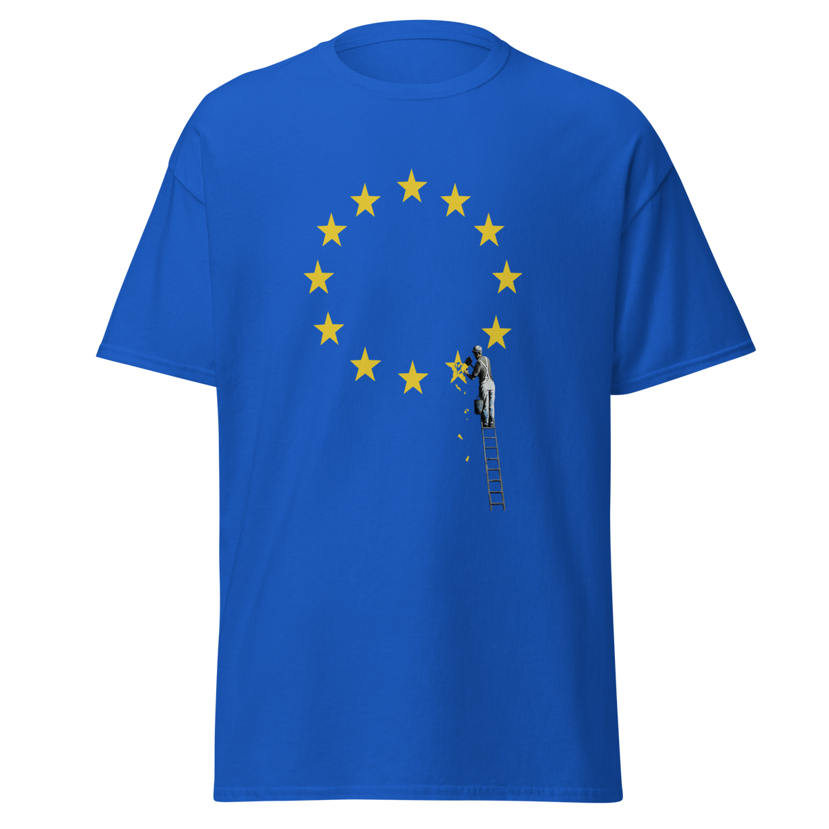Brexit EU Flag T Shirt - Royal Blue