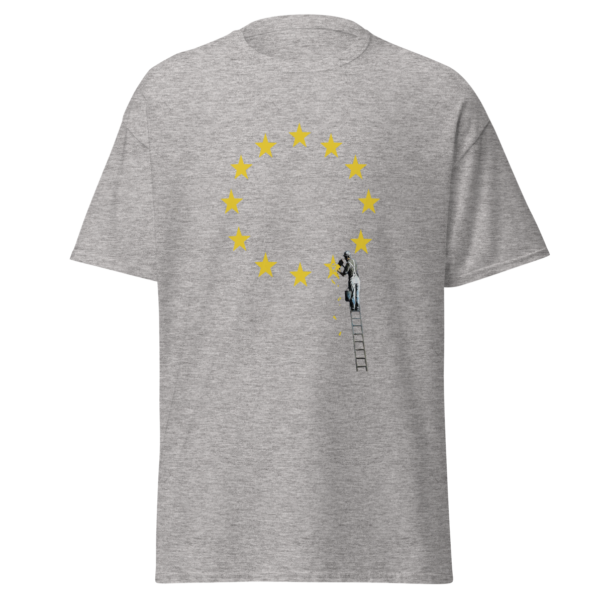 Brexit EU Flag T Shirt - Sport Grey