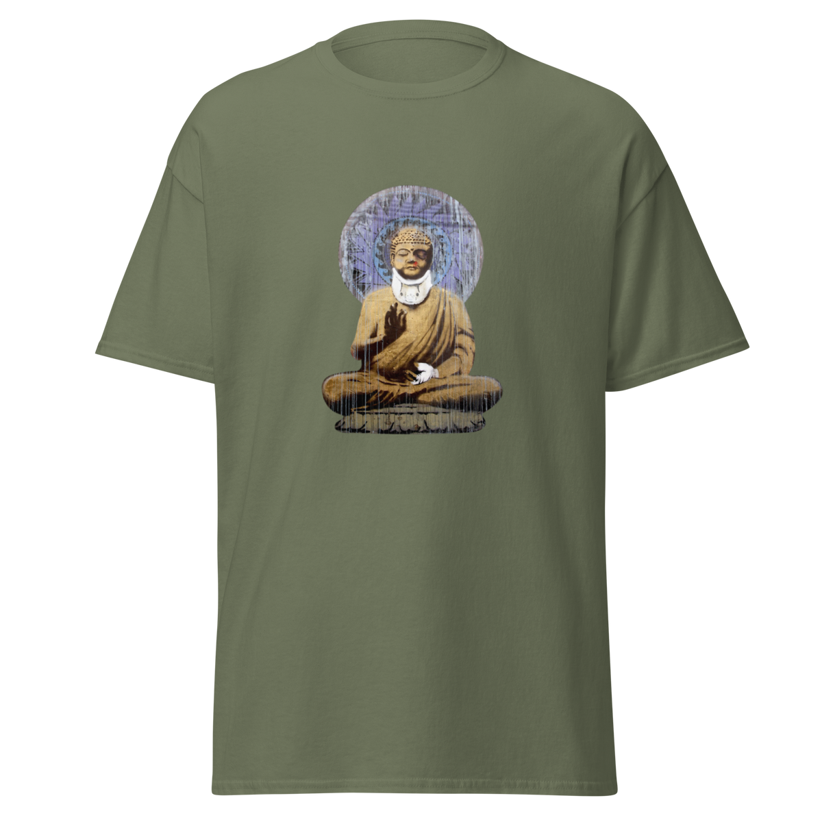 Buddha T Shirt - Military Green