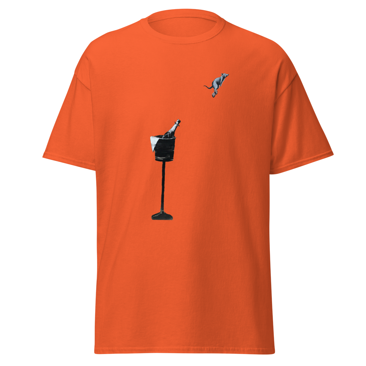 Champagne Cork Rat T Shirt - Orange