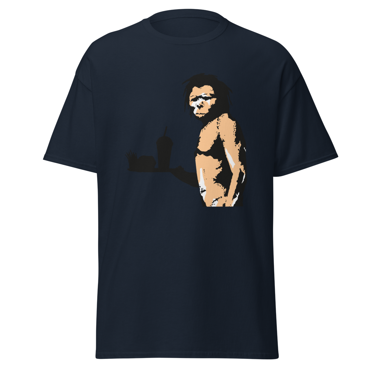 Fast Food Caveman - Navy Blue