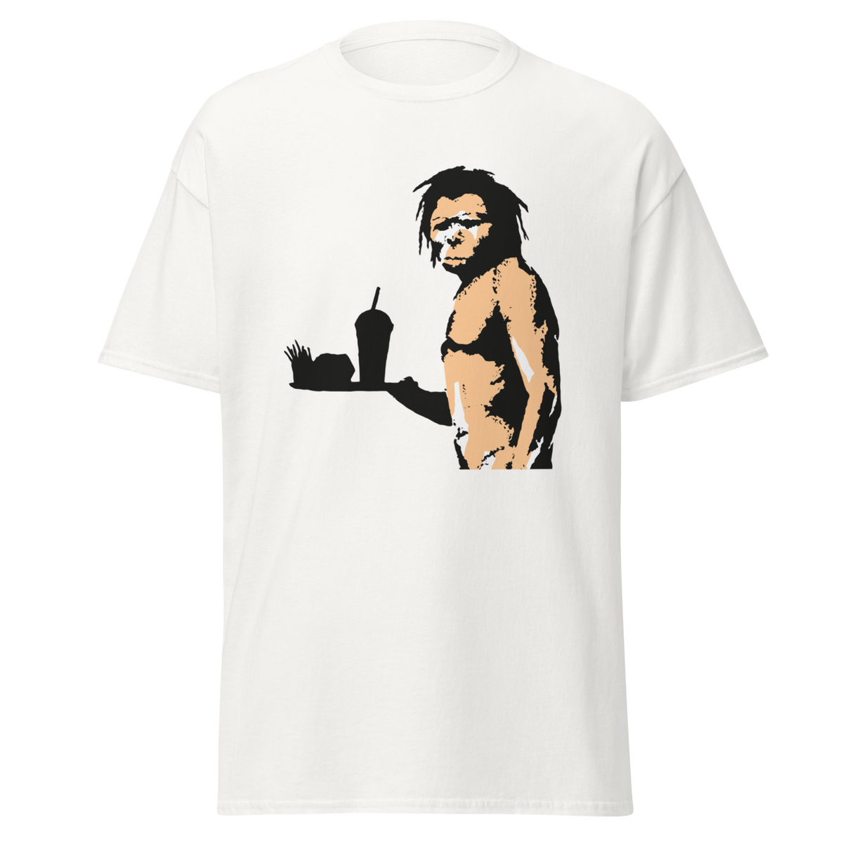 Fast Food Caveman - White