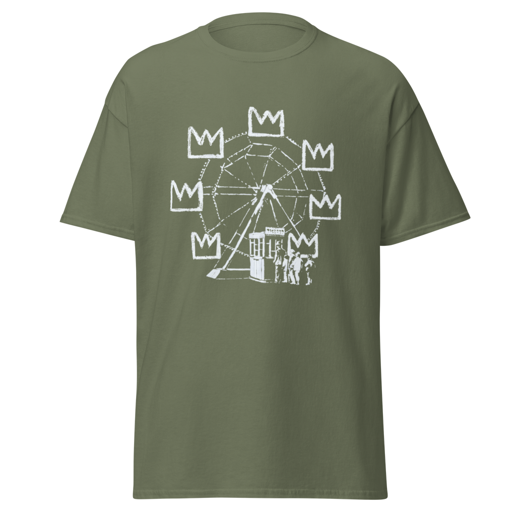 Ferris Wheel T Shirt - Military Green