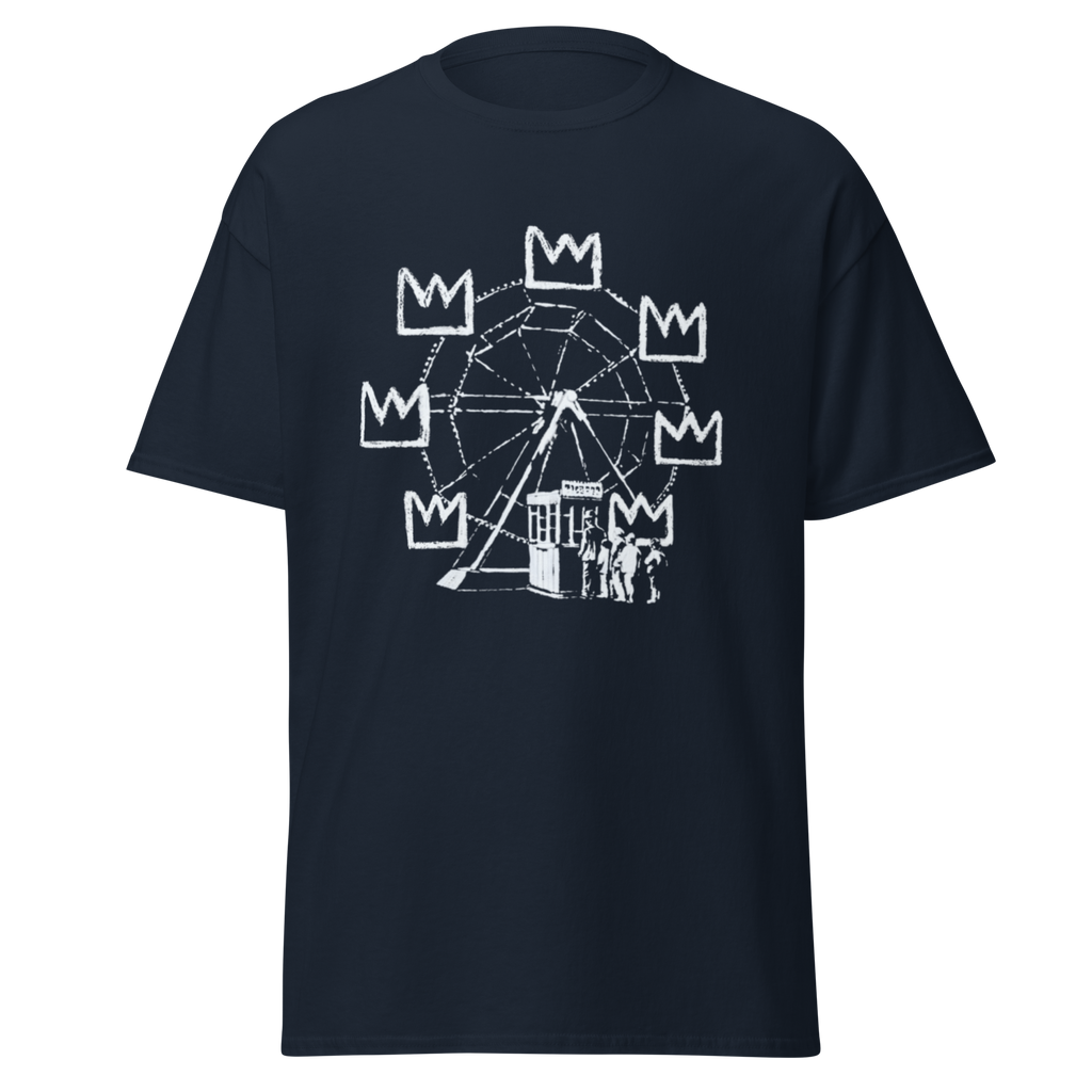 Ferris Wheel T Shirt - Navy Blue