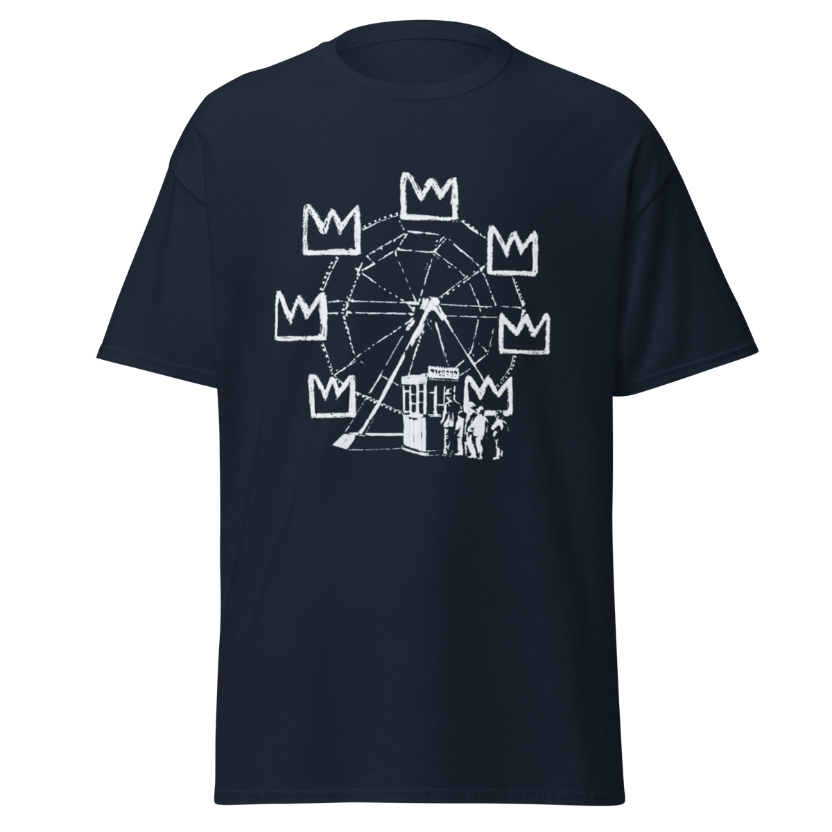 Ferris Wheel T Shirt - Navy Blue